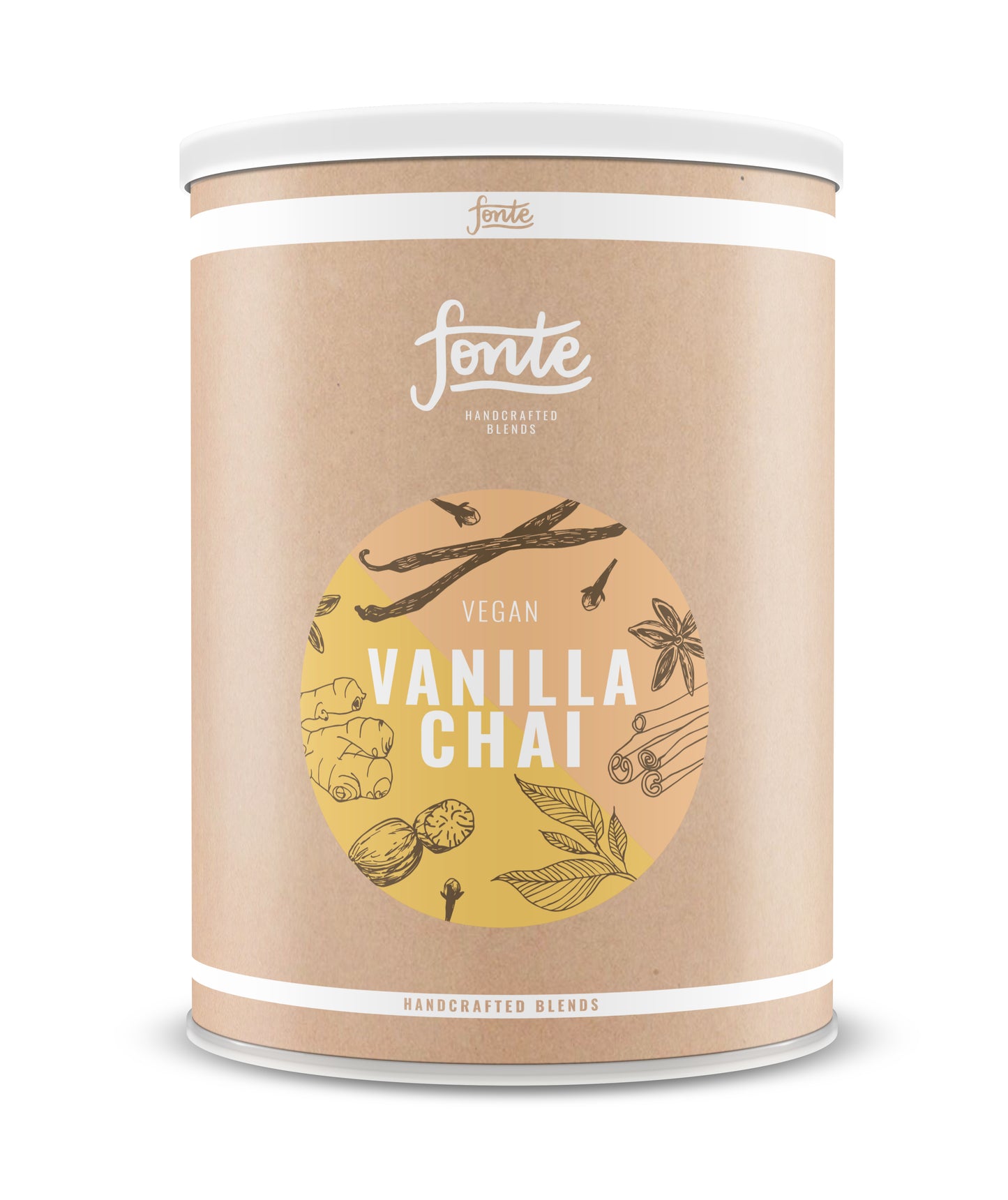 Té de vainilla chai. Bote de 2 Kg. Bebida de chai de vainilla. Vanilla chai.