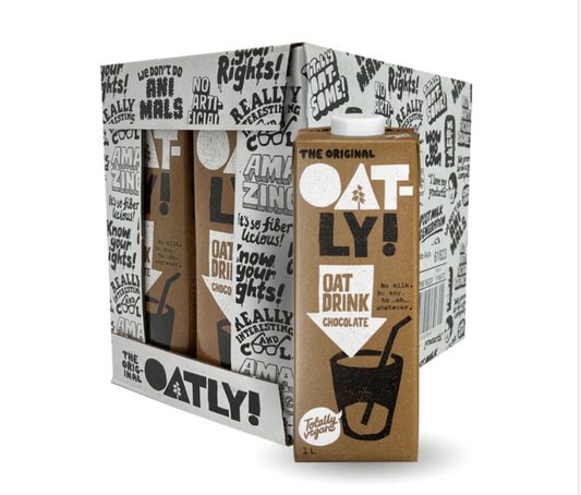 Bebida de avena chocolate Oatly. Pack de 6 cajas. Oatly chocolate oat milk