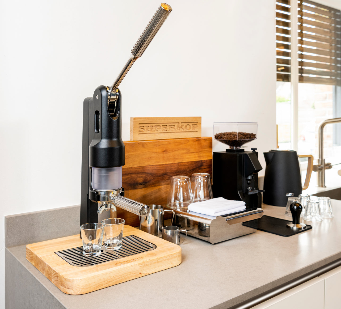 Maquina expresso de leva. Superkop leva expresso machine