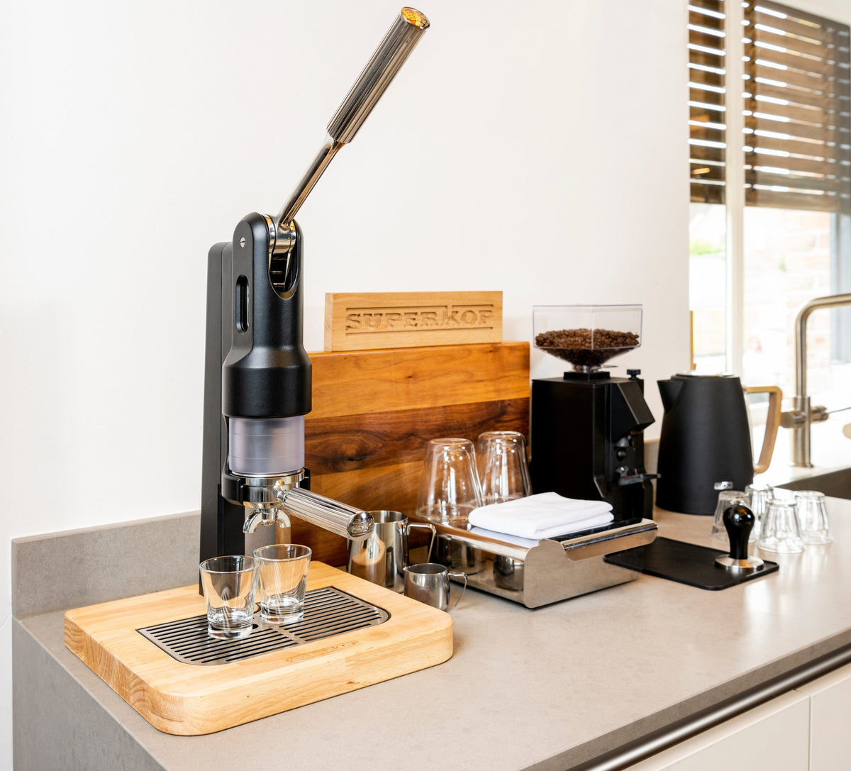 Maquina expresso de leva. Superkop leva expresso machine