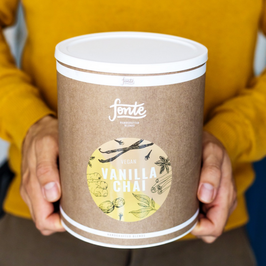 Té de vainilla chai FONTE. Bote de 2 Kg. Bebida de chai de vainilla. Vanilla chai.