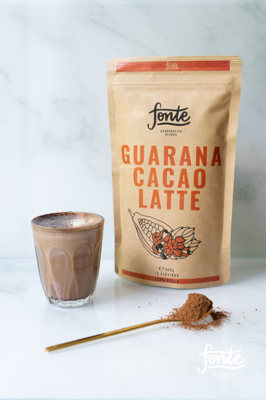 Té guaraná cacao. Paquete de 300 gr. Bebida guaraná cacao latte.