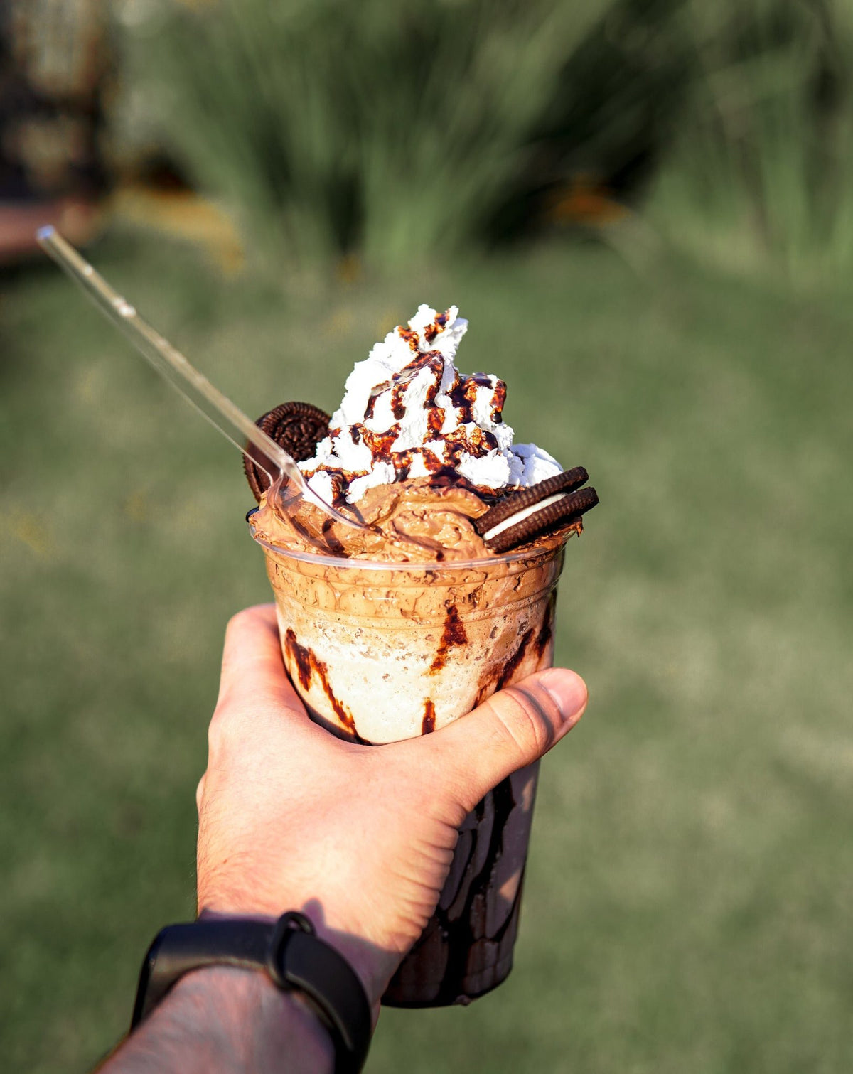 Frappé de galletas y crema. Bote de 2 Kg. Bebida de frappé de Cookies & cream. Cookies & cream frappe.