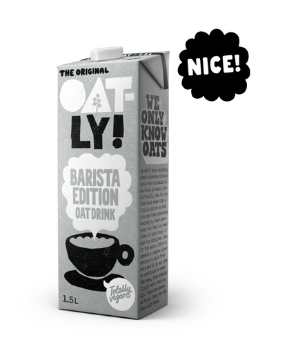 Leche de Avena Oatly Edición Barista Formato 1,5L. Pack 6 unidades