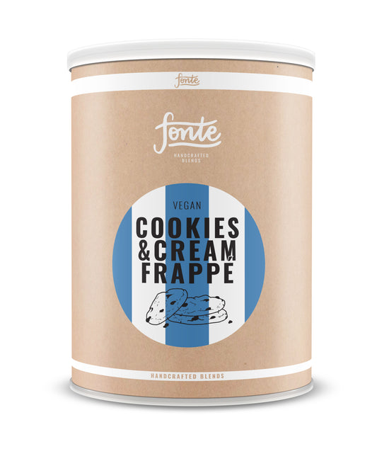 Frappé de galletas y crema. Bote de 2 Kg. Bebida de frappé de Cookies & cream. Cookies & cream frappe.